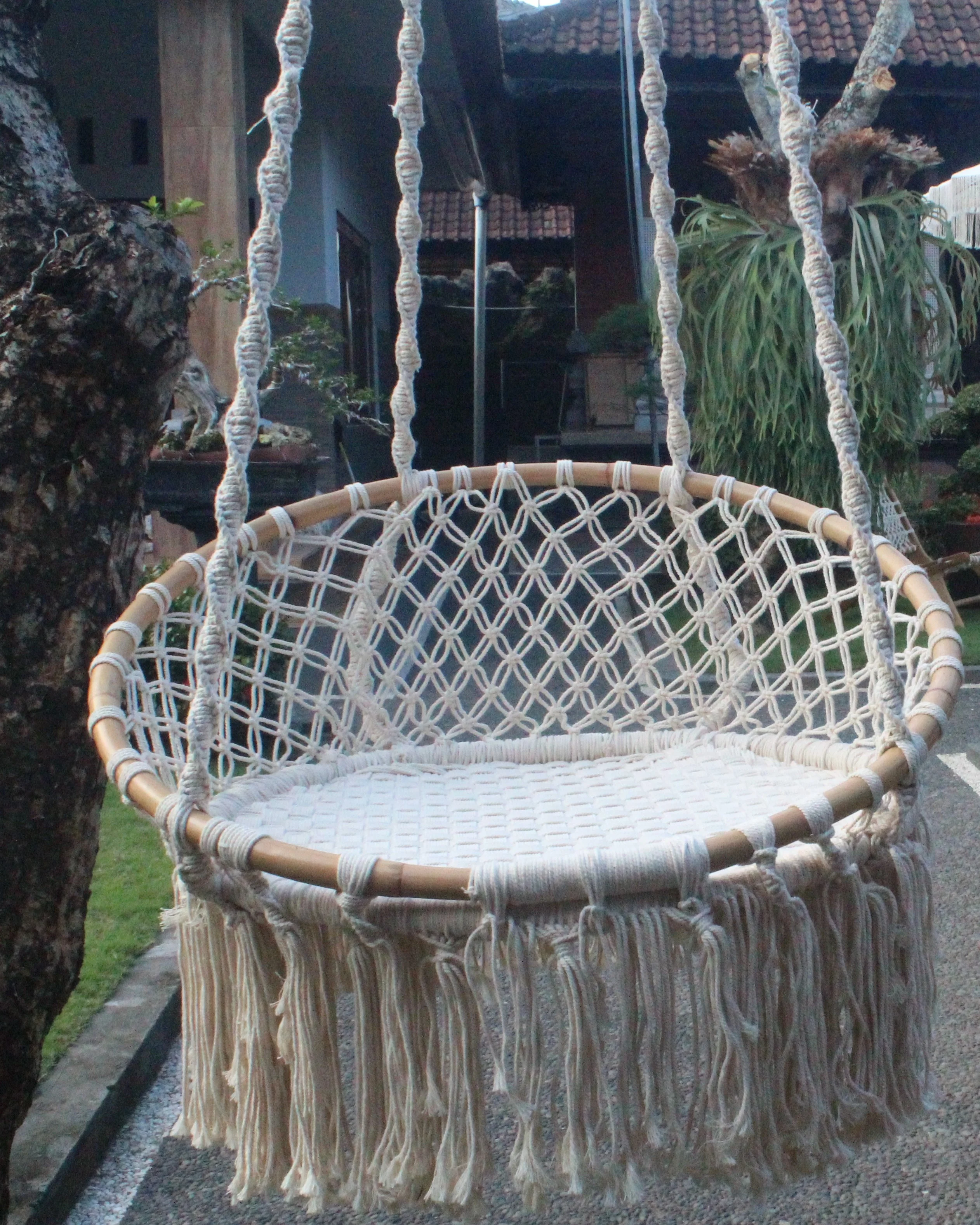 Swing Macrame Custom Size Wall Hangers Decorative Frame Picture Crafts Frame Wholesale Wood for Home Decor Wooden New Bag Folk