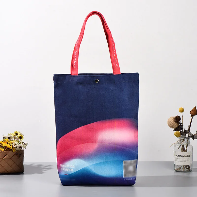 Natural Extra Large Canvas Tote Bag Customized Presidential Election Activities Product Logo Printing Shopping Gift Bag Souvenir