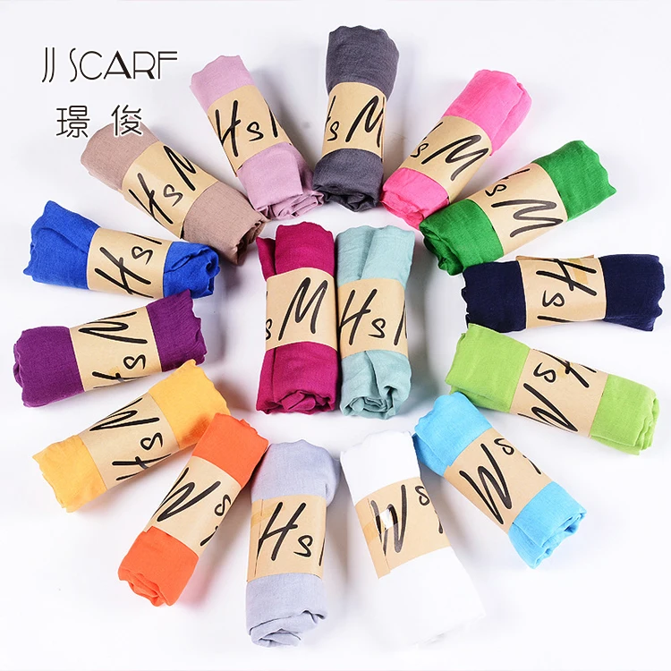 
Wholesale 45*155polyester voile girls fancy custom made long scarfs 