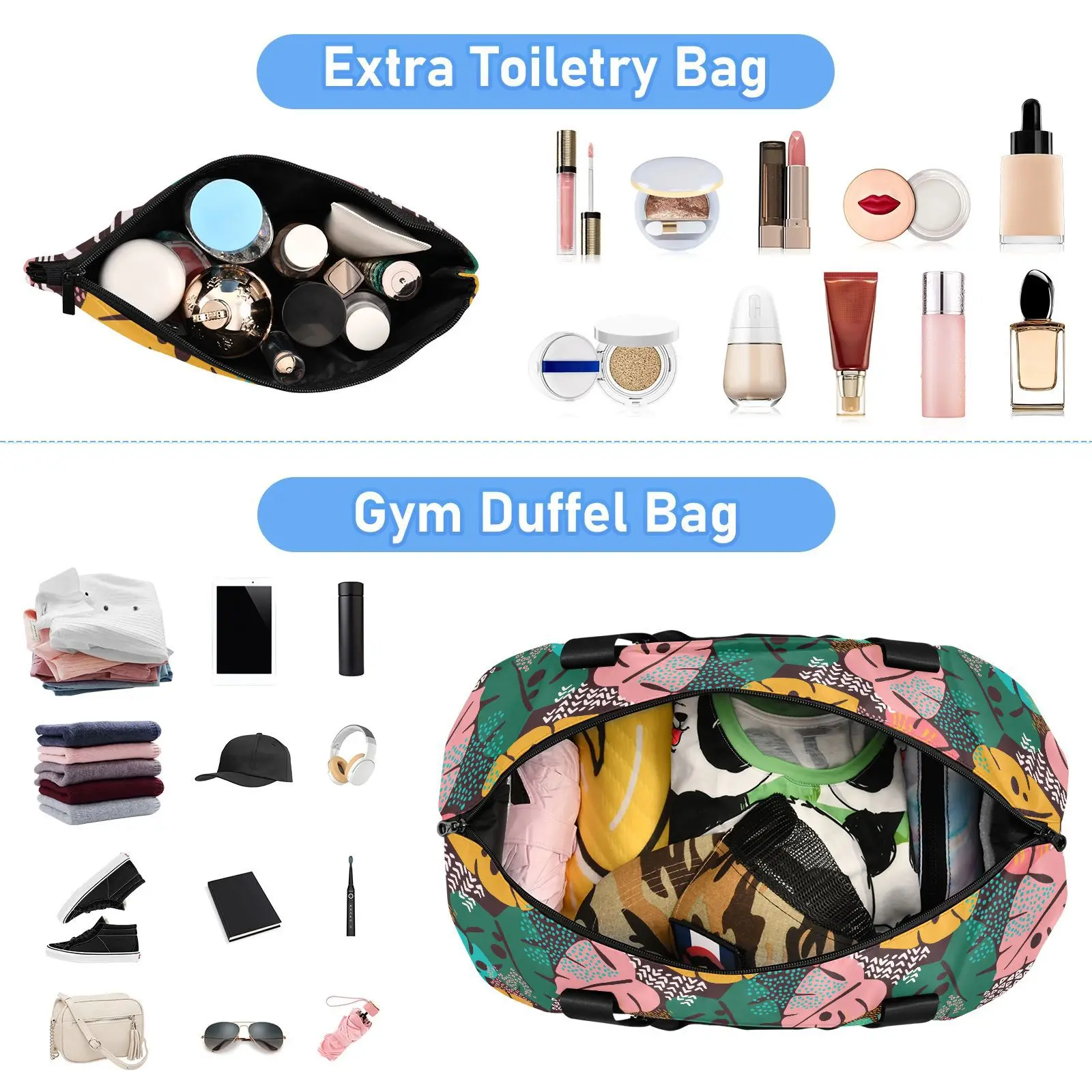 Unisex Custom Print Large Capacity Carry-on Luggage Weekender Travel Tote Bag Waterproof Duffle Bag With Logo