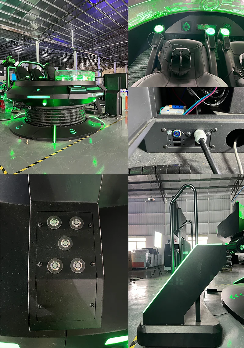9D VR Spaceship Real Virtual Vr Simulators Virtual Reality Shooting Games VR UFO with 5 Seats