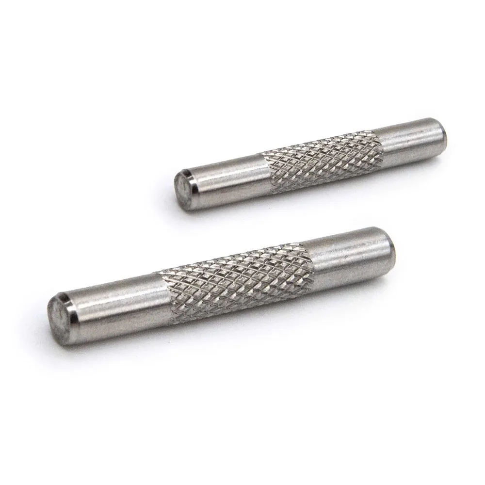 China Stainless Steel Factory galvanized steel solid cordless pin High quality polished knurled anti-slip locating pins