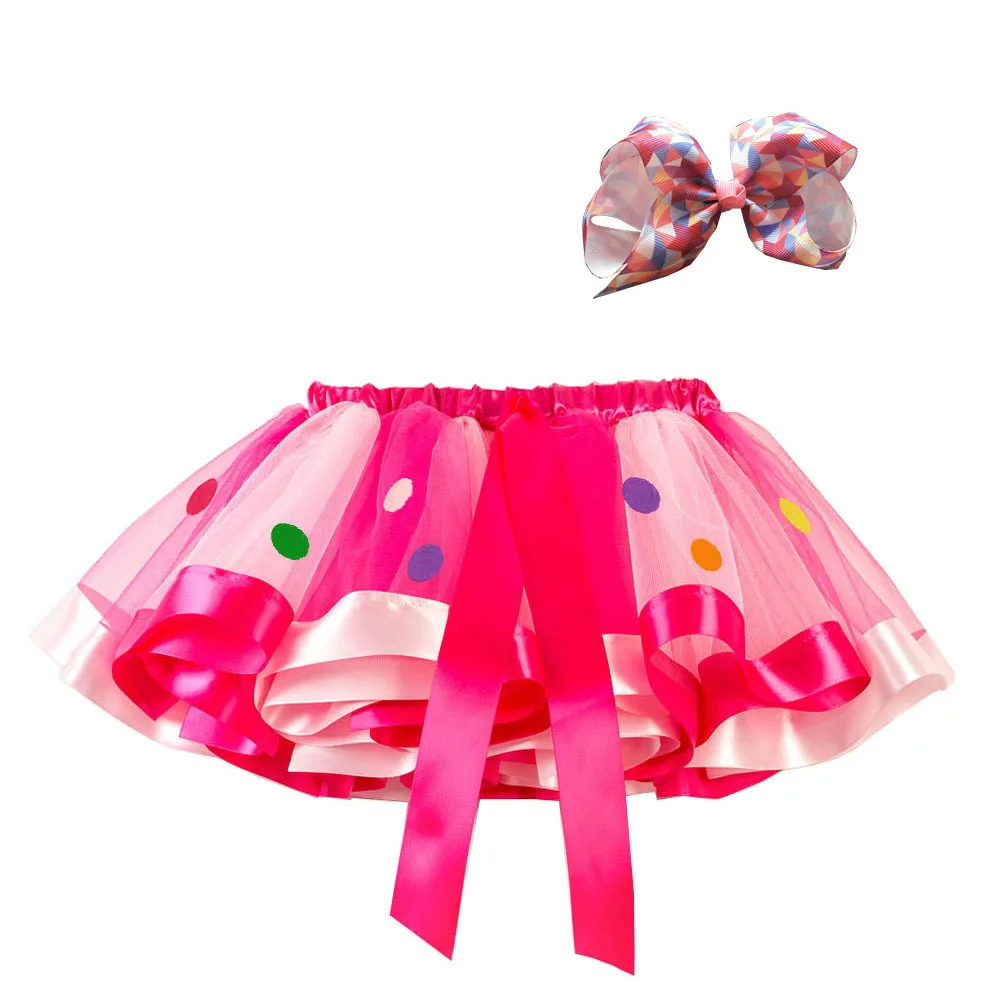 Halloween costumes  Kids Girls Party Princess rainbow Christmas fluffy Tutu Skirt