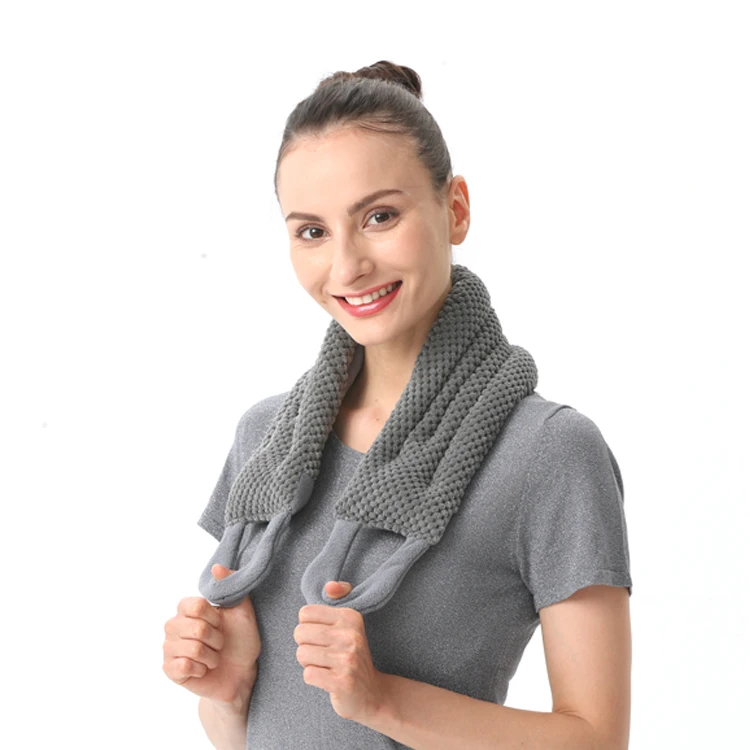 Microwavable Weighted Heating Pad Neck and Shoulder Warming Wrap for Pain Relief