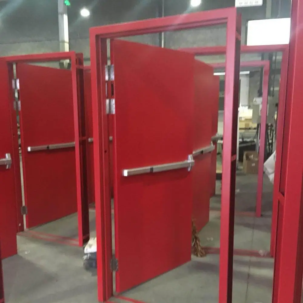 UL listed 3 hours fire rated galvanized powder coating hollow metal doors with honeycomb paper
