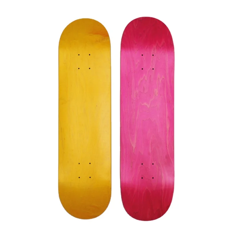  3 layer dyeing medium concave double kick 100% Canadian maple skateboard blank