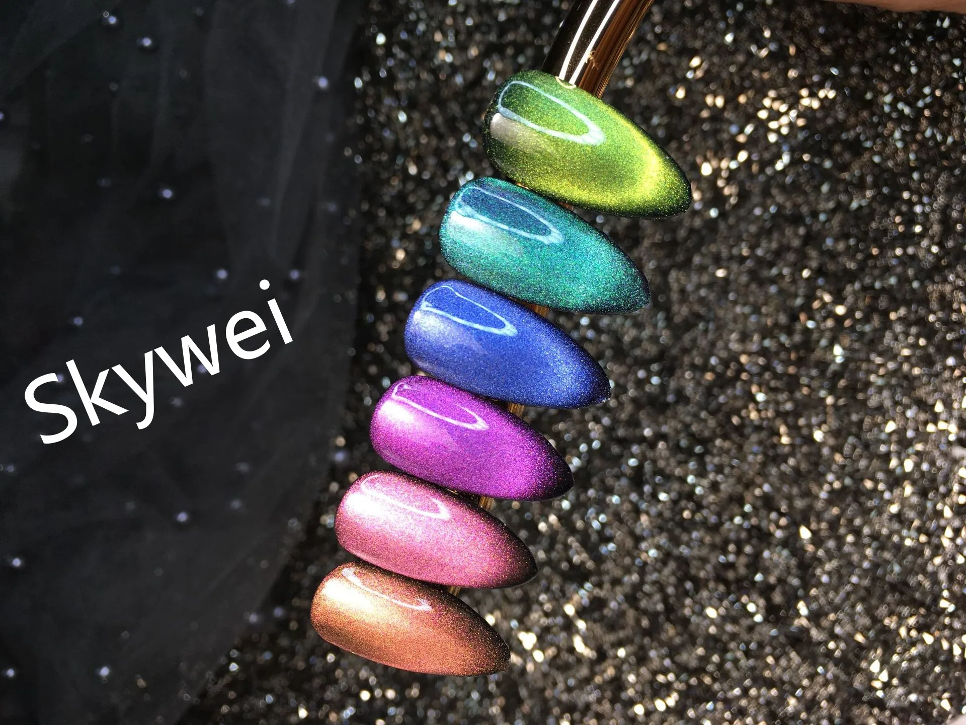 My Gel high quality 12 colors 15ml 9D wholesale galaxy UV cats eye gel polish Support free samples OEM/ODM