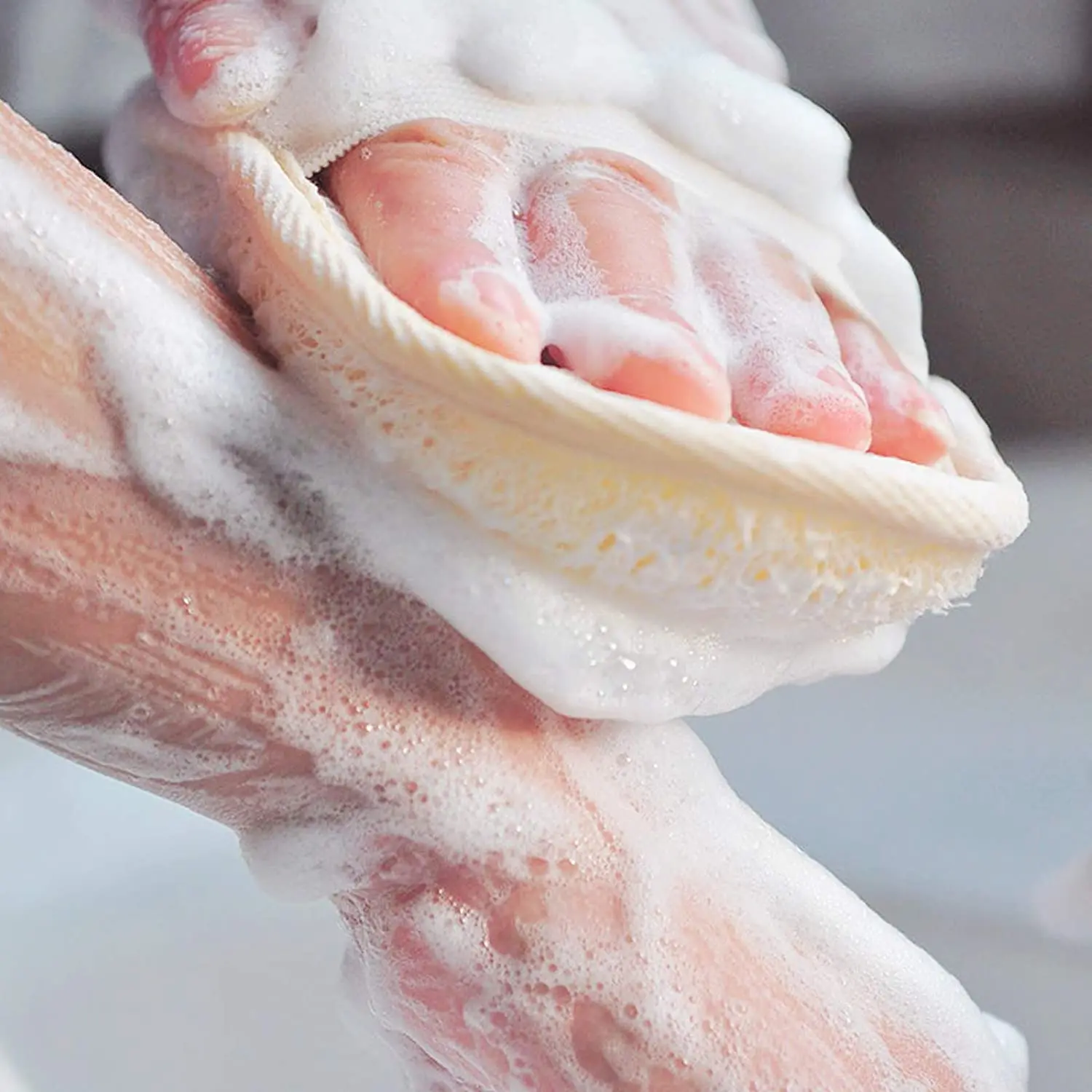 Customized Natural Biodegradable Loofah Shower Bath Sponge Kitchen Cleaning Exfoliating Luffa Pads Moroccan Loofah