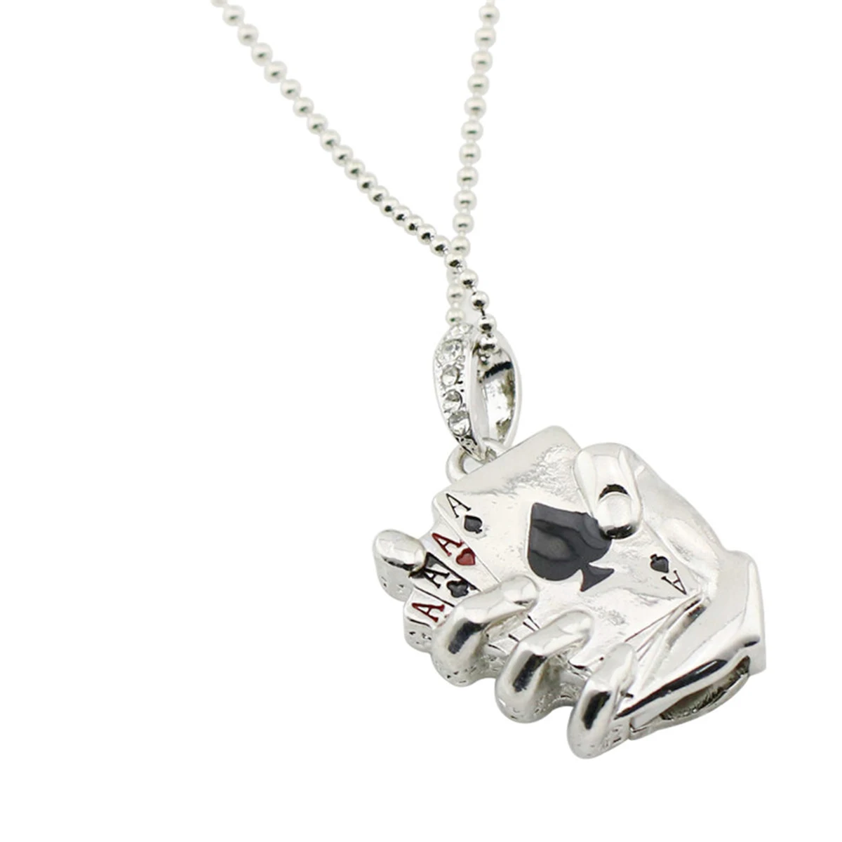 Wholesale Funny Pen Drive Metal Necklace Poker 8GB 16GB 32GB 64GB 128GB 2.0 Mini Metal USB Flash Drive With Customized Logo