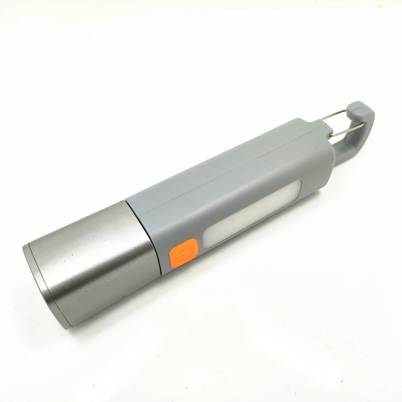 New Zoomable Flashlight Strong Light Rechargeable Household Outdoor Portable Durable Long-range Ultra-bright Led ABS Flashlight