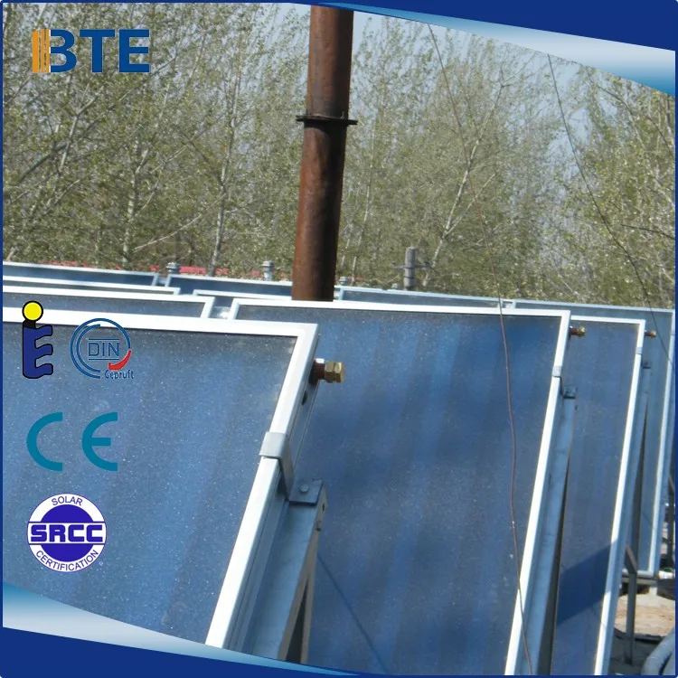 BTE Solar Water Heating hot water project high pressure solar thermal panel