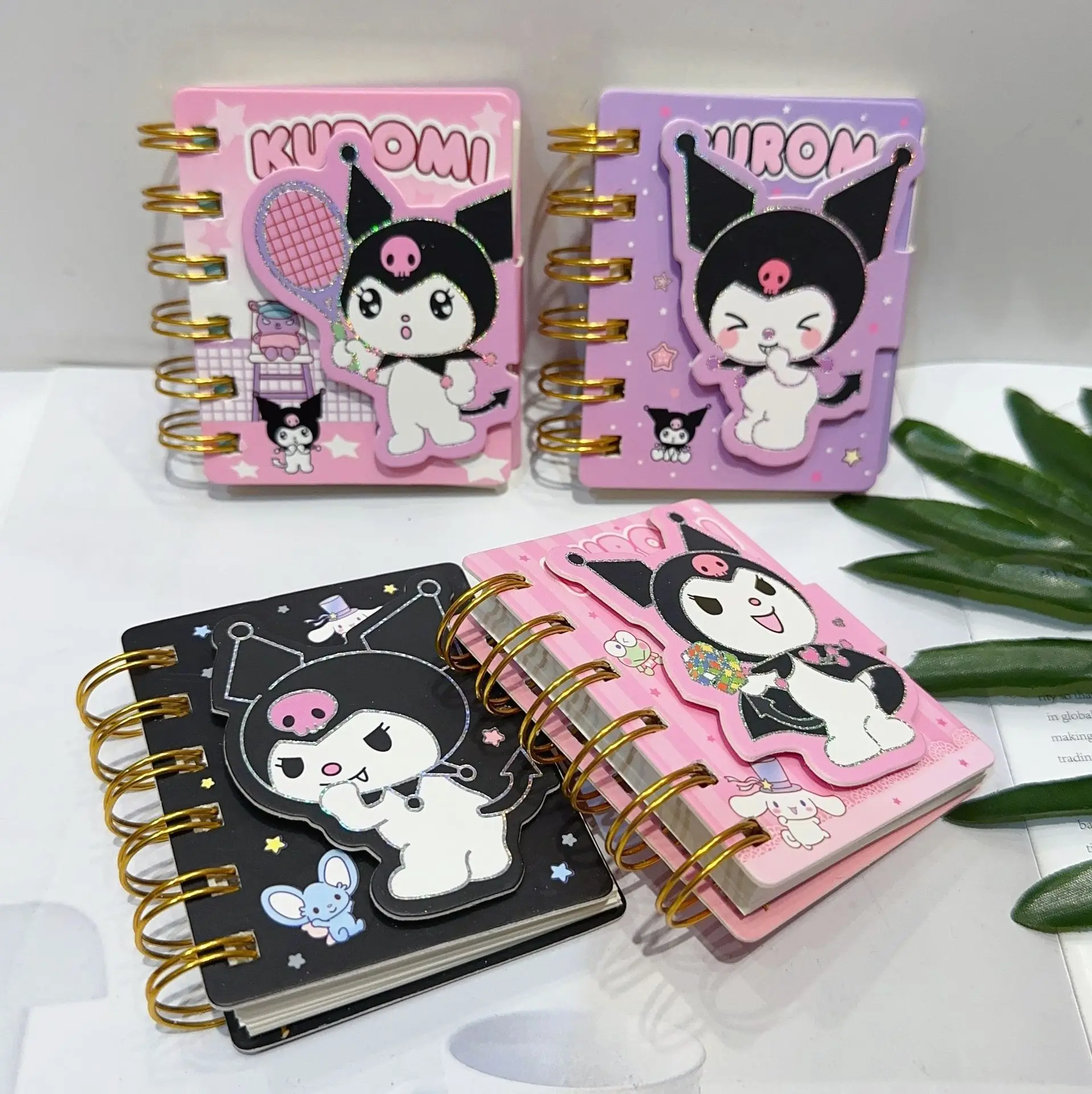 Baoyu Mini Melody Kuromi Cartoon Kawaii Girl Portable Notebook A7 Diary Bobine De Couleur Holiday Gifts