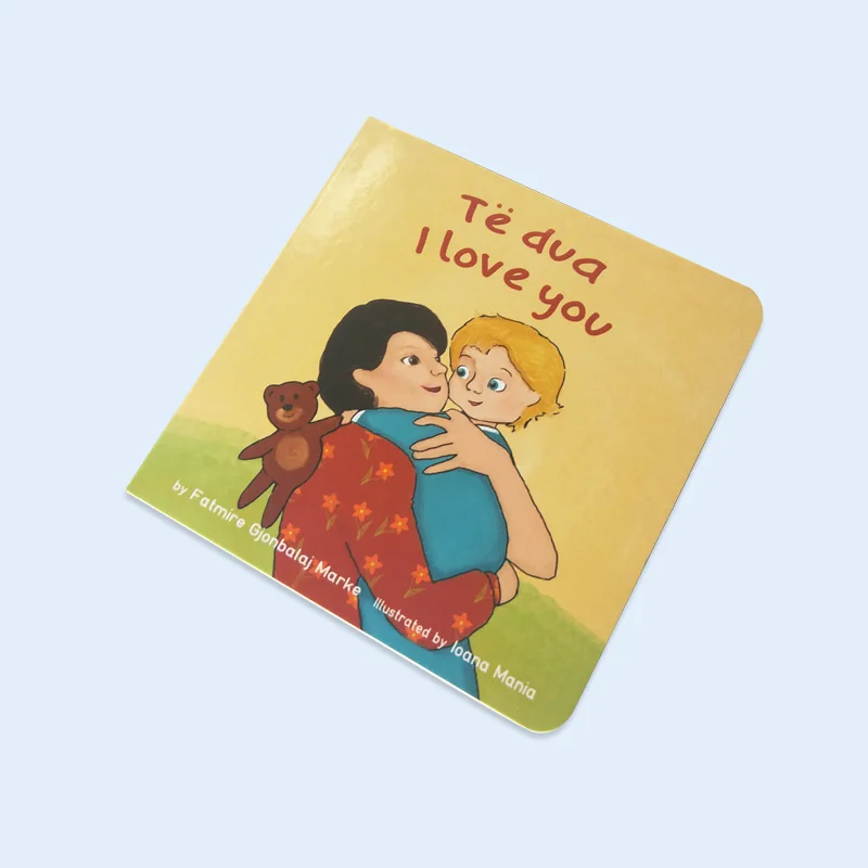 Kid story book cardboard book German and English