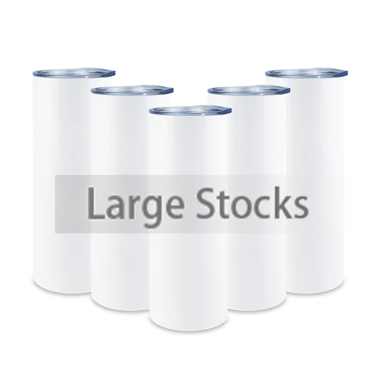 Оптовая продажа, Белая Спортивная бутылка 30 унций, толстая чашка, чистый стакан с двойными стенками из нержавеющей стали, прямой стакан 30 унций