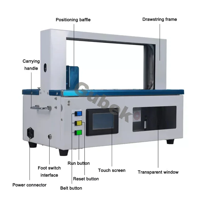 Desktop Paper Tape Opp Tape Banding Machine for Banknote Strapping Machine