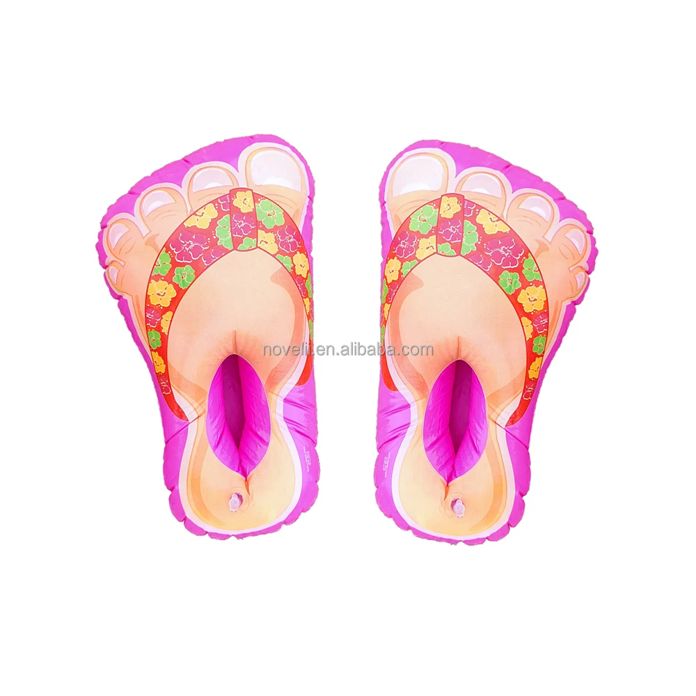 Funny inflatable PVC flip flop sandal large feet for theme party kids toys