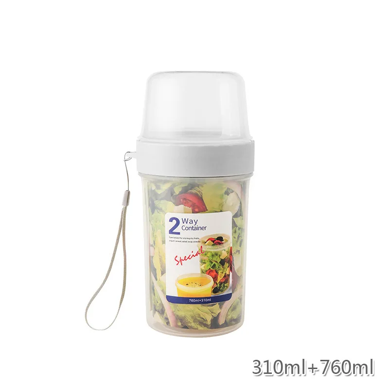 Portable multi-purpose crisper yogurt salad sealed box fruit snack sealed jar baby and infant supplementary food box