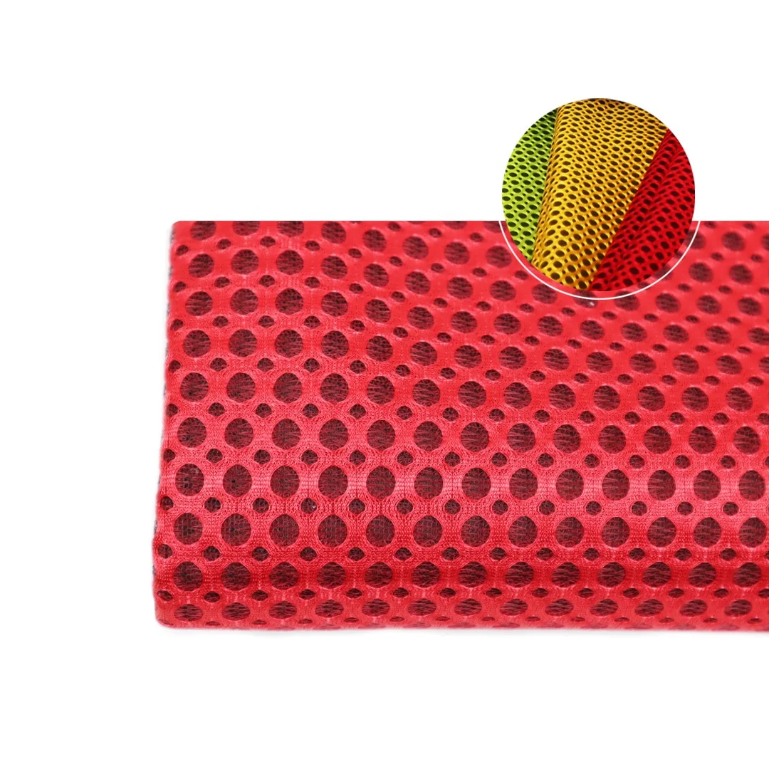 Manufacturer customized and sold 4D polyester mesh cloth, which is mostly used for car cushion, mattress and pillow