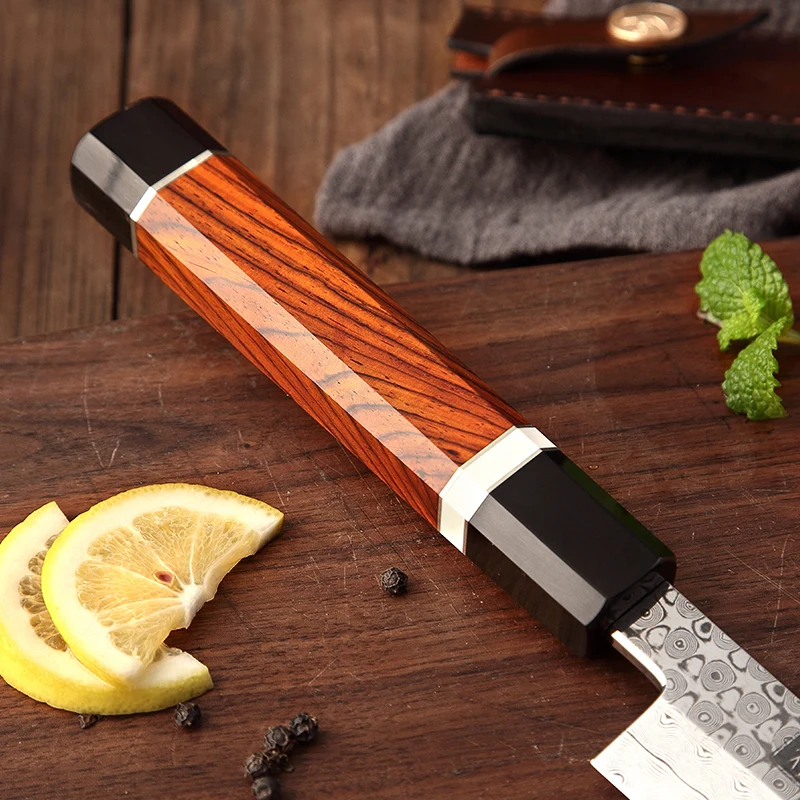 270 мм Высокоуглеродистый полностью дамасский японский кухонный нож для суши сакимура