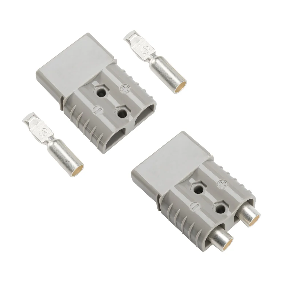 FIERYRED 6PCS 125A High Current Gray Anderson Powerpole Style Power Connector Plug