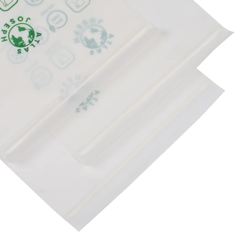 Corn starch custom biodegradable plastic zip lock sandwich bags compostable zipper food packaging bag