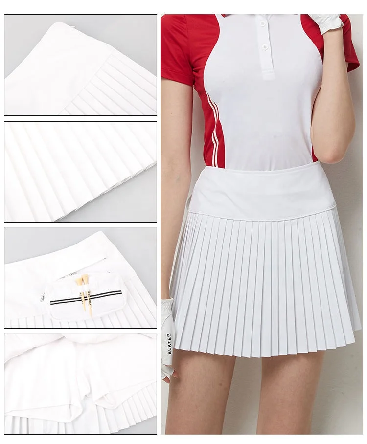 Women Golf POLO Clothing Custom Womens Skorts For Ladies Tennis Shorts pleated stretchy tennis skirt