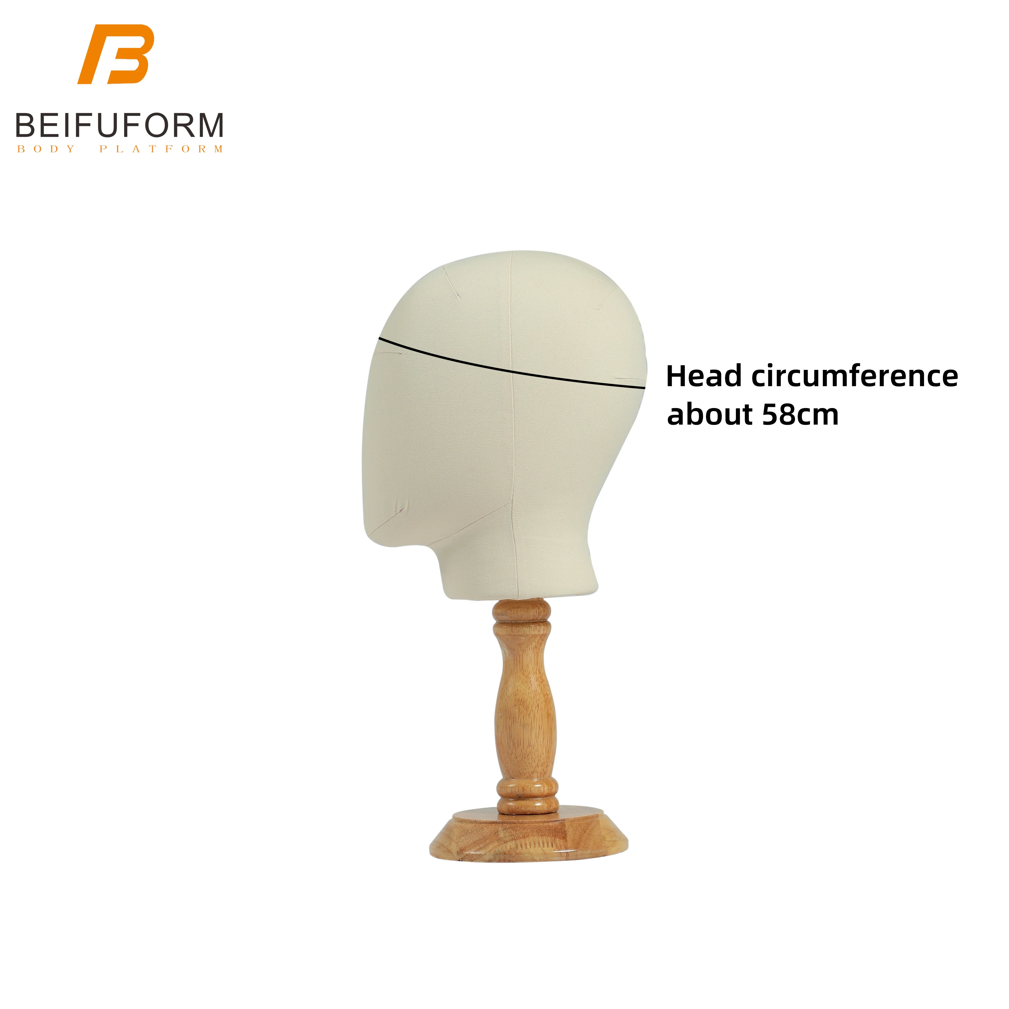 Beifuform head mannequin for sell fabric cover dummy for window display manikin for tailoring dressmaker design