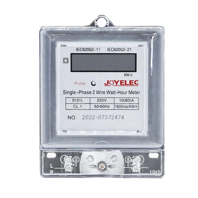 JOYELEC Factory Single-Phase 2 Wire Watt-Hour Meter S121L 220V 60Hz 10(40)A Energy Meter Electronic Electricity Meter