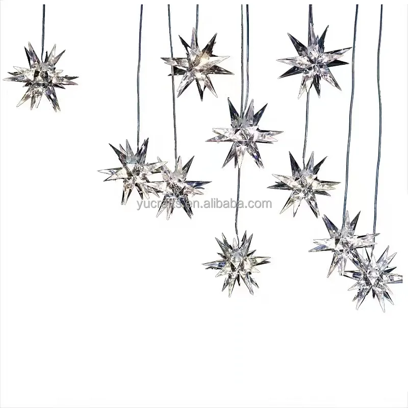 10pcs/set Diamond Jellyfish Star Hanging String Wedding Lights Props For Event Lighting Wedding