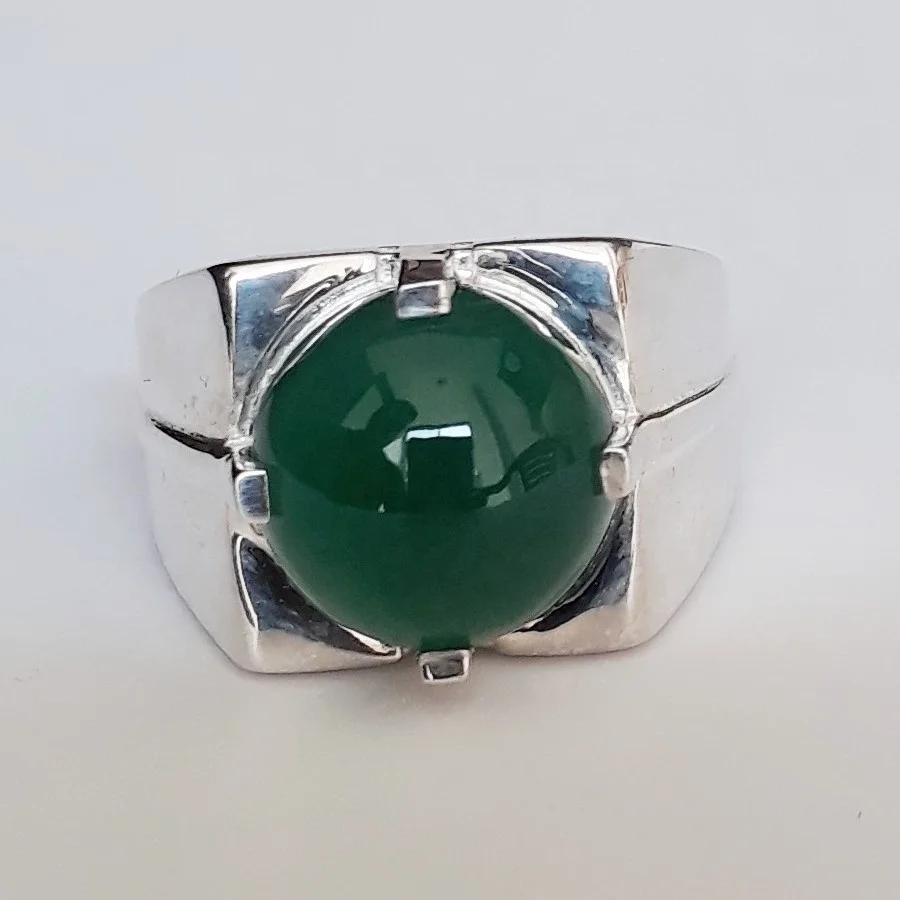 Best Selling Men 925 Sterling Silver Ring Jewelry Men Gemstone Silver Onyx Ring with High Finishing