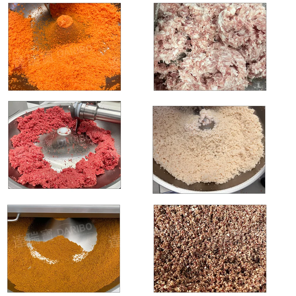 Small Bowl Meat Cutter 20L Meat Paste Grinder Sausage Bowl Cutter Food Processing Machine For Sale