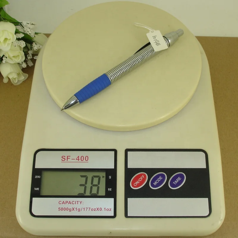 ACMECN Classic Spring Bendable Ballpoint Pen with Soft Rubber Grip Ball Pen Click action Funny Pens