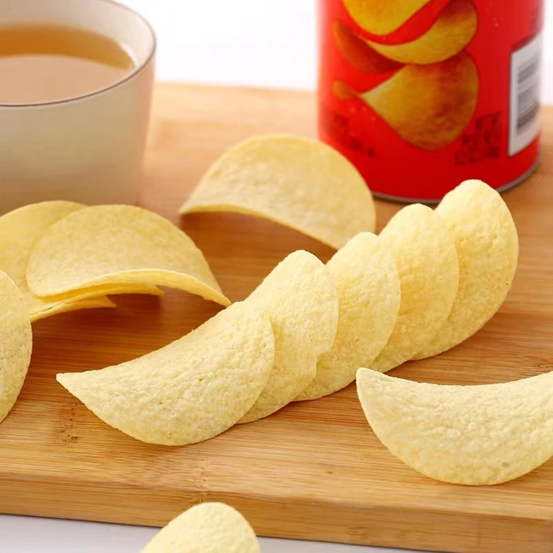 Chinese potato chips exotic healthy vegetable snacks seamoss potato flakes canned wholesale spicy chips snacks 110g