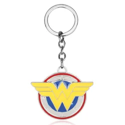 Wing of Freedom Shield Keyring Superhero Wonder Keychains Men Car Decor Fashion Jewelry Charms Women Backpack Pendant Key Holder