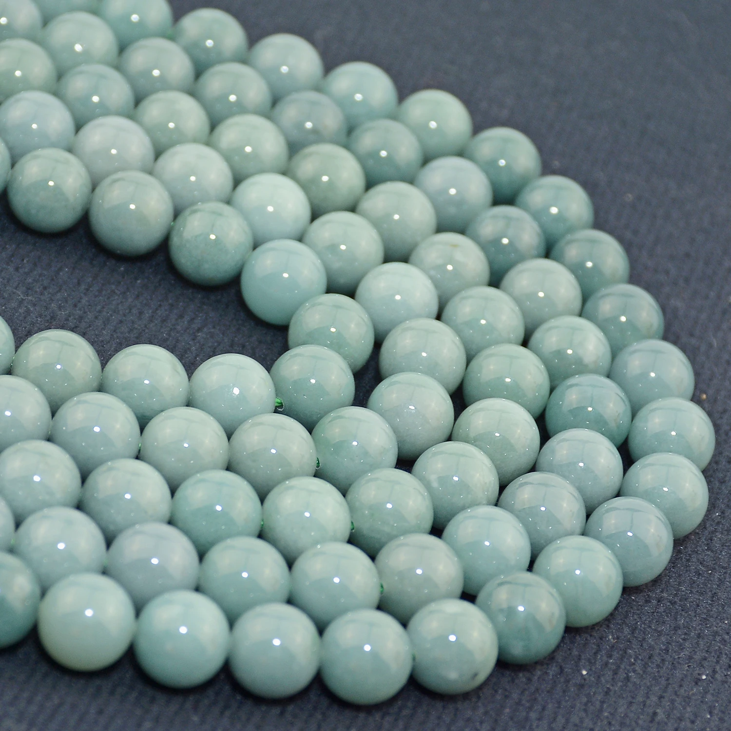 Natural Burma Jade / Jadeite Loose Round Beads 8.5mm