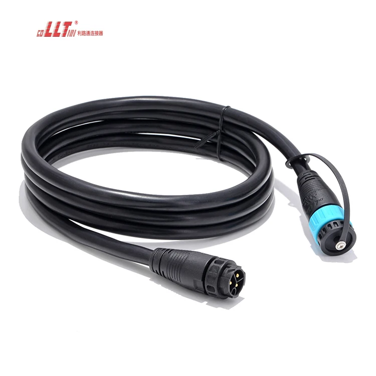 M19 led strip automotive electrical 3pin waterproof cable connector