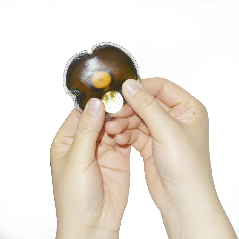 Transparent PVC Produced Portable Reusable Customized Circular Heat Pack Metal Heat Pack Instant Hand Heater