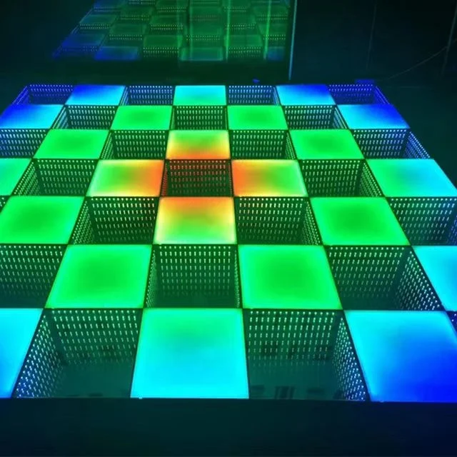 buy disco 3d wedding mirror tempered glass led ballet dance floor for wedding