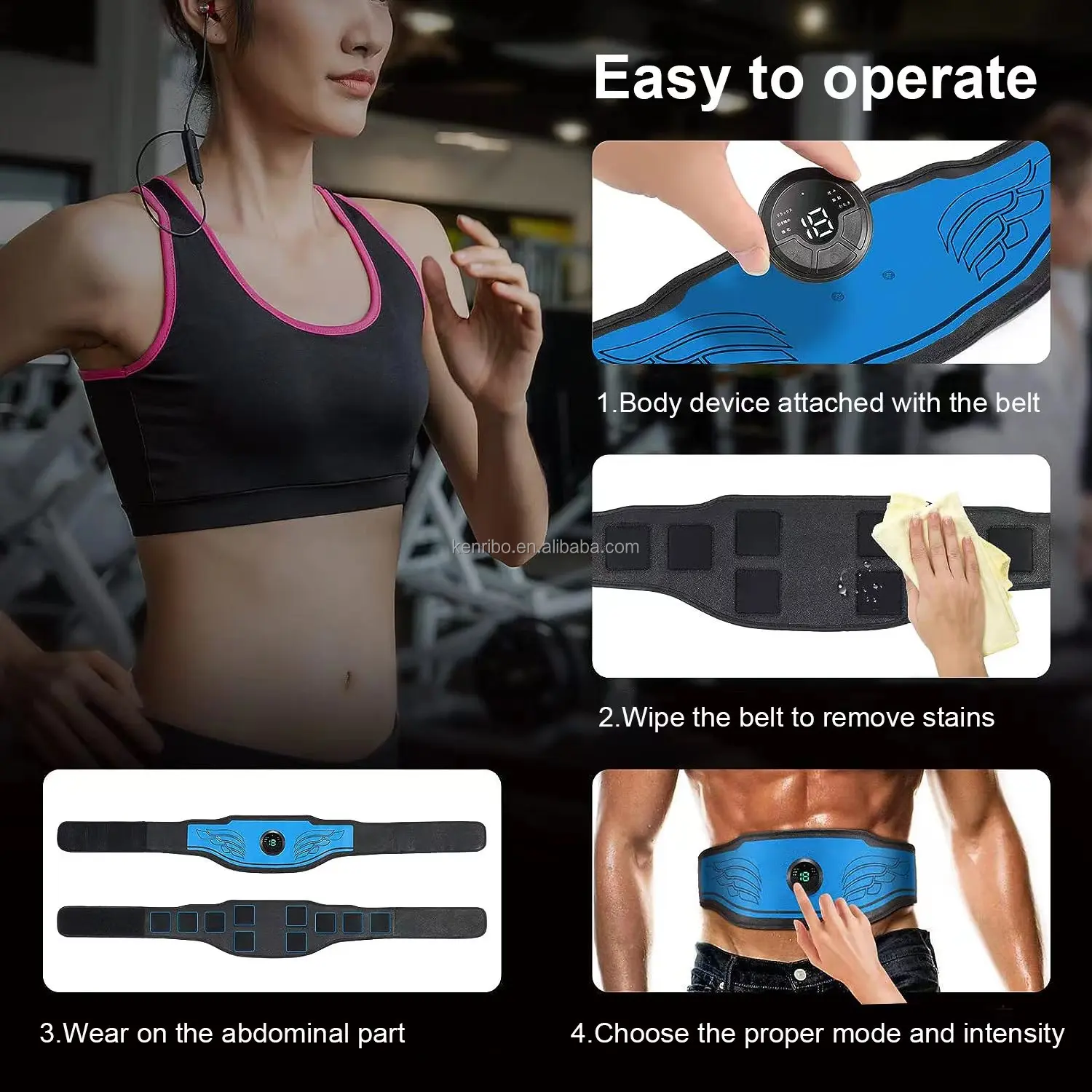 Japan ems slim massage waist trainer belt vibration abdominal toning belt slimming belt for man tens abs stimulator muscle toner
