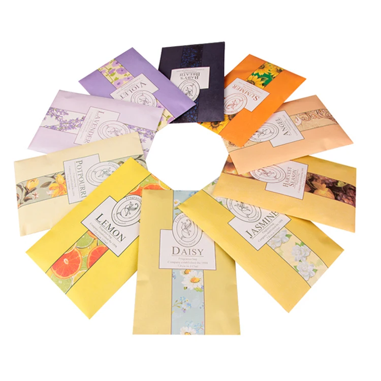 Widely Used Home Deodorant Customized Design Lavender Sachet Fast Delivery Scented Air Freshener Sachet