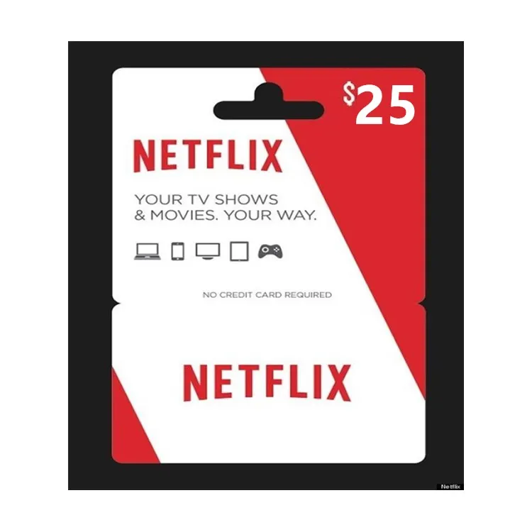 25US Netflix подарочная карта