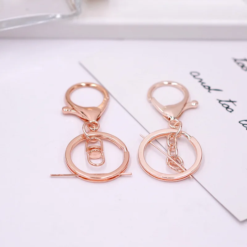 Wholesale Price Plated Metal Jewelry Making Snap Hook Lobster Clasp DIY Keychains Accessory Metal Key Chains Bulk Buckles