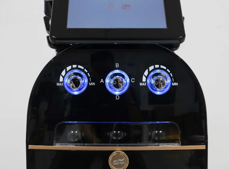 Portable 6 in 1 hydrofacials diamond microdermabrasion small bubble h2o2 aqua peel hydra beauty machine