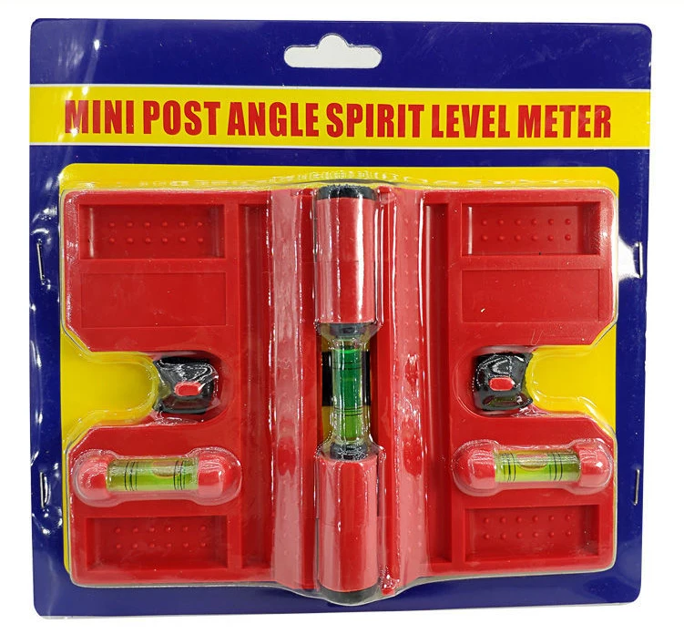 Foldable Angle Meter Plastic Magnetic Pipeline level Ruler for Wooden Construction one side hook pin fixed angle instrument