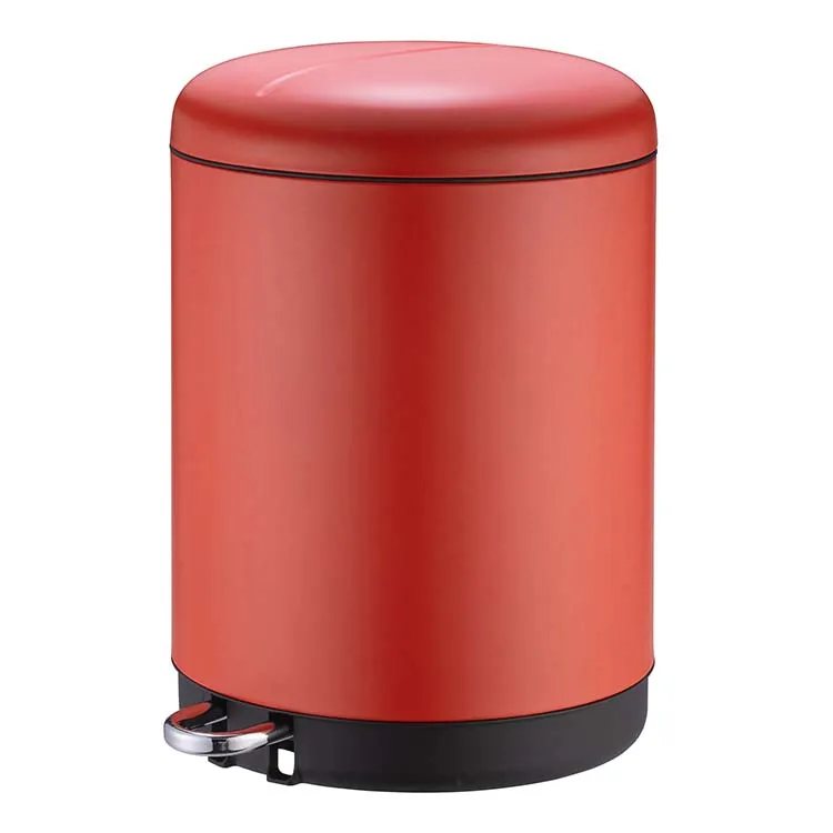 30L Sorting Stainless Steel Trash Can Round Dust Bin With The Foot Pedal