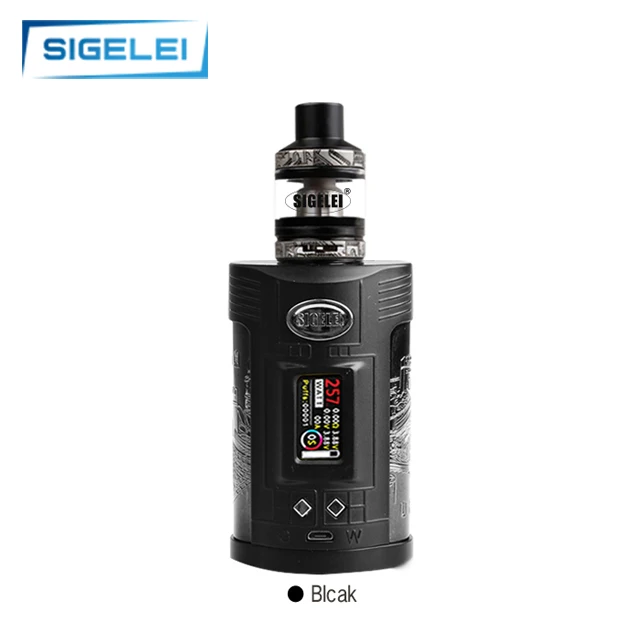
100% Authentic Electronic cigarettes Sigelei GW 257W 20700 TC Kit with F Tank 