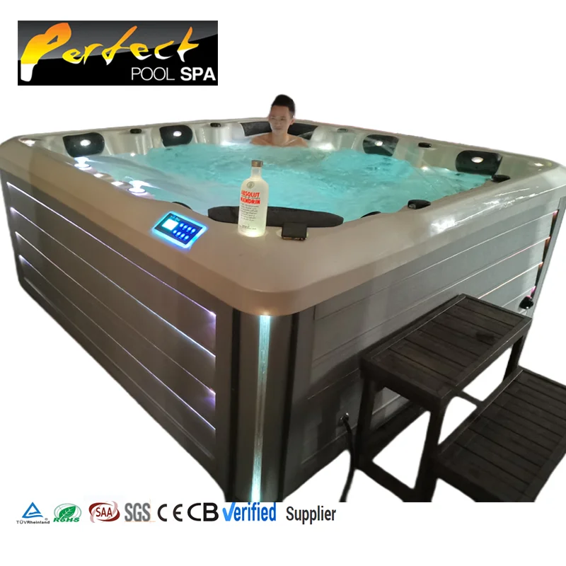 High Quality Best Selling Factory Price Air Jet Massage Indoor Hot Tub Swim Spa Pool Bathtubs \& Whirlpool Hottub Outdoor Spa
