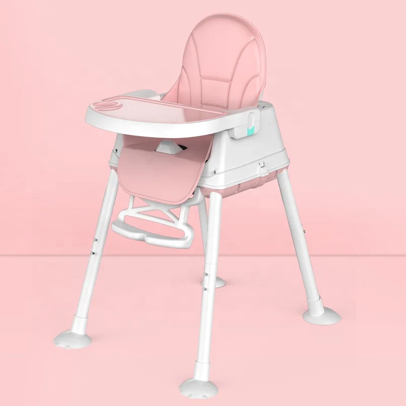 3 and 1 features Adjustable high low storage Variable toy car baby feeding chair