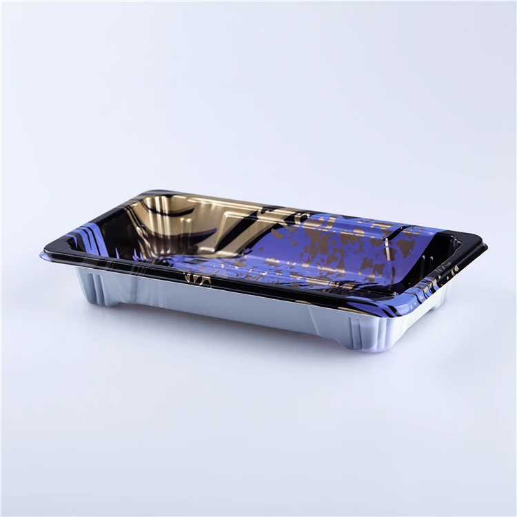 SM1-1100FA Food Tray Dish Plate For Fast Food Snack Bbq Packing Disposable Fruits Packaging Plastic Boxes