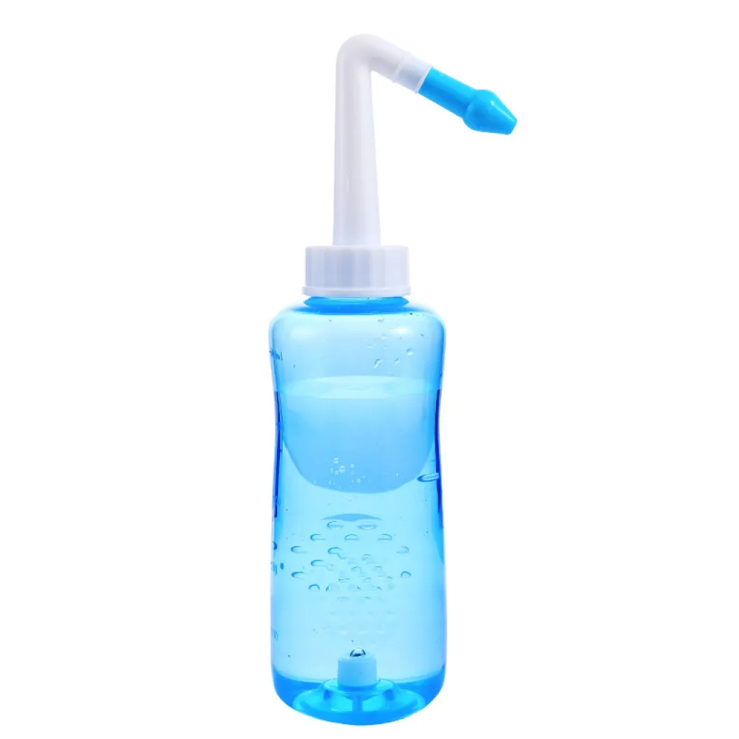 Factory Outlet Portable Nasal Irrigation Nose Cleaner 300ML Manual Switch Nasal Wash Bottle for Adult and Kid